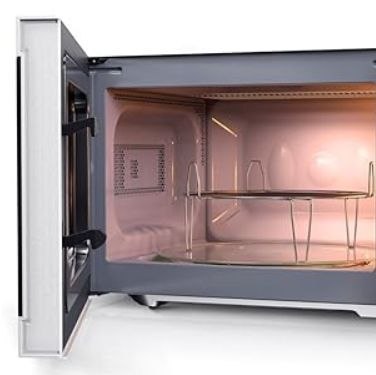 Mikrofalówka Sharp 800W 20L - Szybkie Rozmrażanie, 5 Poziomów, Grill 1000W