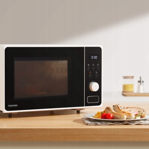 Mikrofalówka Toshiba 23L 800W, 8 Programów, Time Defrost, Multi Waves