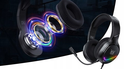 Onikuma Słuchawki Gamingowe Przewodowe 50Mm Rgb Z 360° Mikrofonem Do Pc