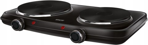 Przenośna Kuchenka Elektryczna Dwupalnikowa (18Cm/15Cm) Sencor 2500W Czarna