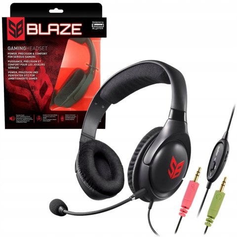 Słuchawki Gamingowe Sb Blaze 40Mm Fullspectrum, Komfort I Odpinany Mikrofon