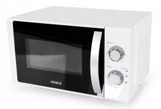 Stylowa Kuchenka Mikrofalowa Vivax 20L 700W 5 Moc Timer 35 Min, Rozmrażanie