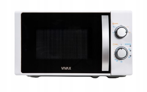 Stylowa Kuchenka Mikrofalowa Vivax 20L 700W 5 Moc Timer 35 Min, Rozmrażanie
