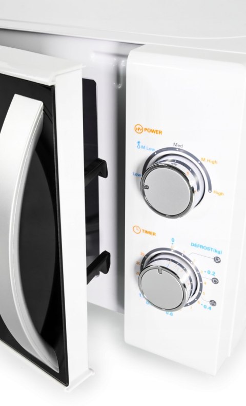 Stylowa Kuchenka Mikrofalowa Vivax 20L 700W 5 Moc Timer 35 Min, Rozmrażanie