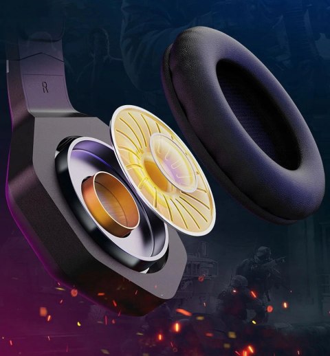 Zestaw Słuchawkowy Onikuma Rgb 50Mm Do Pc, Ps4, Xbox - Ergonomiczny Micro