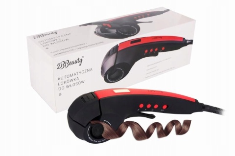 AUTOMATYCZNA LOKÓWKA DO WŁOSÓW: 360° KABEL, LCD, REGULACJA, TURMALINOWA