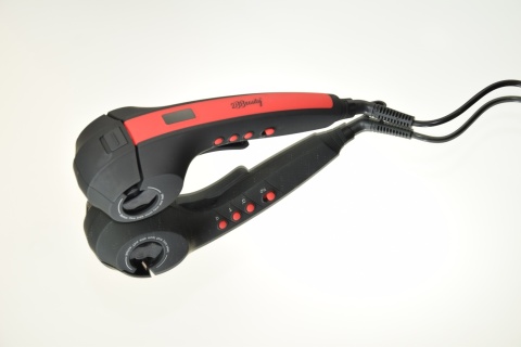 AUTOMATYCZNA LOKÓWKA DO WŁOSÓW: 360° KABEL, LCD, REGULACJA, TURMALINOWA