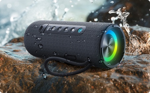 BASEUS GŁOŚNIK PRZENOŚNY 15W BLUETOOTH 5.3 IPX5 TWS LED BASS - AEQUR 30 AIR