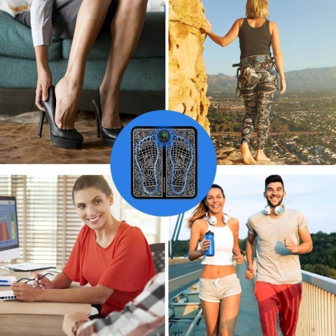 Elektrostymulator Mięśni Masażer Nóg Ems Stopy Mata Masująca do Masażu Stóp