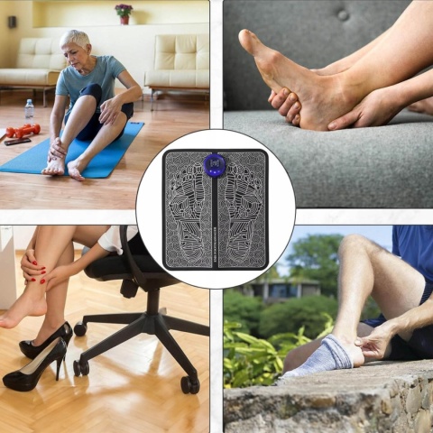 Elektrostymulator Mięśni Masażer Nóg Ems Stopy Mata Masująca do Masażu Stóp