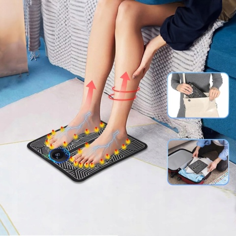 Elektrostymulator Mięśni Masażer Nóg Ems Stopy Mata Masująca do Masażu Stóp