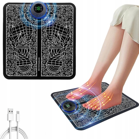 Elektrostymulator Mięśni Masażer Nóg Ems Stopy Mata Masująca do Masażu Stóp