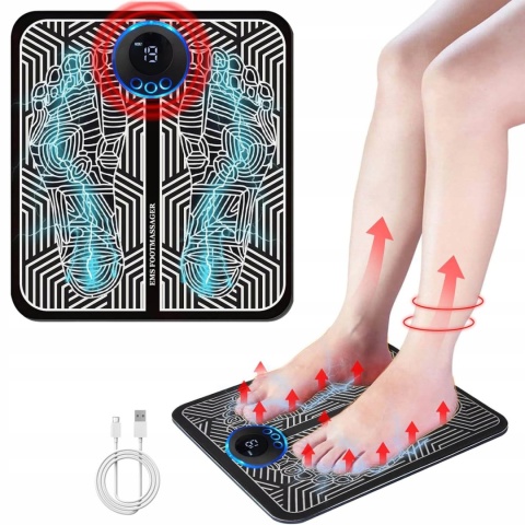 Elektrostymulator Mięśni Masażer Nóg Ems Stopy Mata Masująca do Masażu Stóp