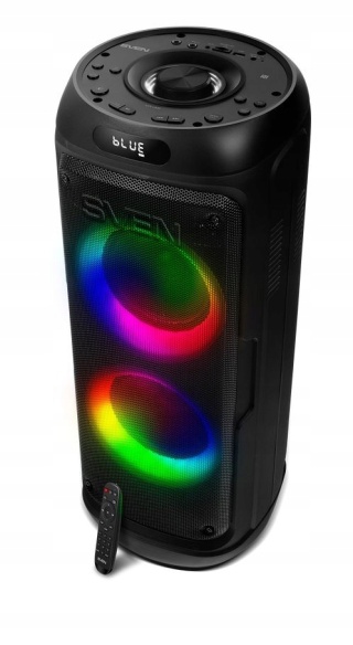 GŁOŚNIK BLUETOOTH 100W SVEN PS-770 TWS Z LED RGB, KARAOKE I MOCNYM BASSEM