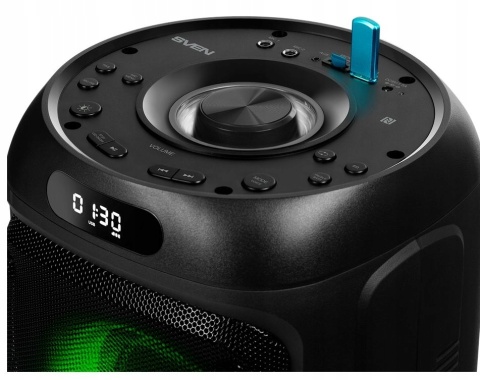 GŁOŚNIK BLUETOOTH 100W SVEN PS-770 TWS Z LED RGB, KARAOKE I MOCNYM BASSEM
