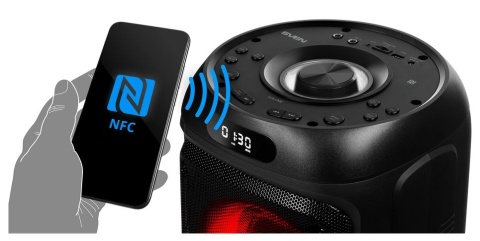 GŁOŚNIK BLUETOOTH 100W SVEN PS-770 TWS Z LED RGB, KARAOKE I MOCNYM BASSEM