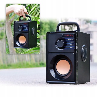 GŁOŚNIK BLUETOOTH 15W USB SD AUX FM BASS BOOMBOX - MOCNY DŹWIĘK NA IMPREZĘ