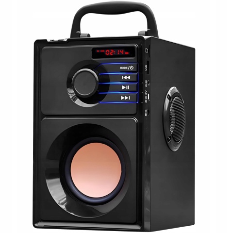 GŁOŚNIK BLUETOOTH 15W USB SD AUX FM BASS BOOMBOX - MOCNY DŹWIĘK NA IMPREZĘ