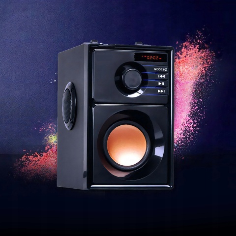 GŁOŚNIK BLUETOOTH 15W USB SD AUX FM BASS BOOMBOX - MOCNY DŹWIĘK NA IMPREZĘ