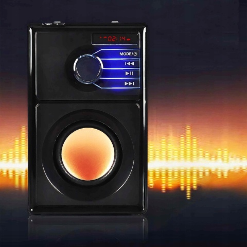 GŁOŚNIK BLUETOOTH 15W USB SD AUX FM BASS BOOMBOX - MOCNY DŹWIĘK NA IMPREZĘ