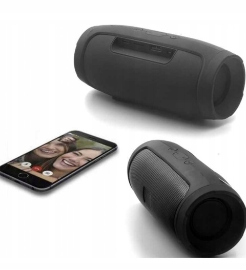 GŁOŚNIK BLUETOOTH 20W, 4 GŁOŚNIKI, POWERBANK, RADIO FM, 360° DŹWIĘK, IPX7