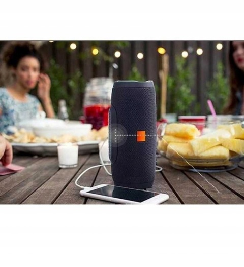 GŁOŚNIK BLUETOOTH 20W, 4 GŁOŚNIKI, POWERBANK, RADIO FM, 360° DŹWIĘK, IPX7