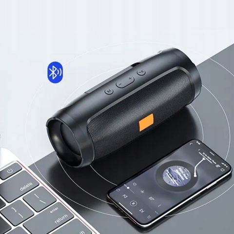 GŁOŚNIK BLUETOOTH 20W, 4 GŁOŚNIKI, POWERBANK, RADIO FM, 360° DŹWIĘK, IPX7