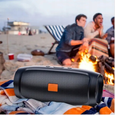 GŁOŚNIK BLUETOOTH 20W, 4 GŁOŚNIKI, POWERBANK, RADIO FM, 360° DŹWIĘK, IPX7