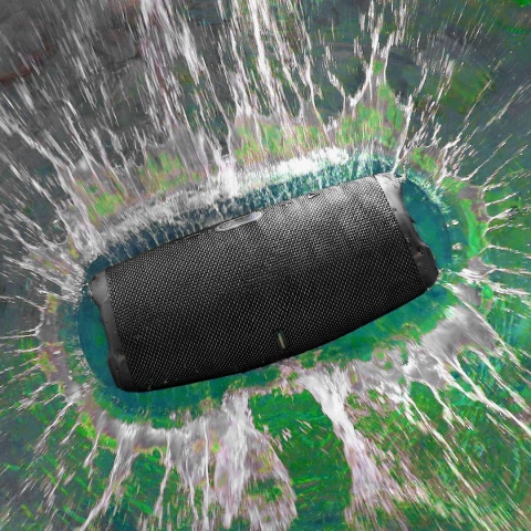 GŁOŚNIK BLUETOOTH 5.1 PRZENOŚNY 2X10W WODOODPORNY RADIO FM USB SD AUX LEDY