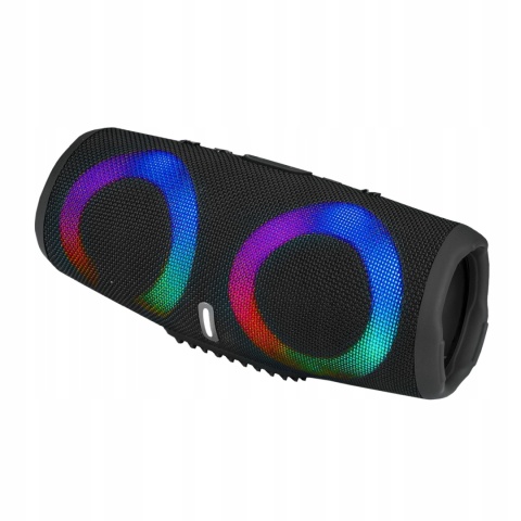 GŁOŚNIK BLUETOOTH 5.1 PRZENOŚNY 2X10W WODOODPORNY RADIO FM USB SD AUX LEDY