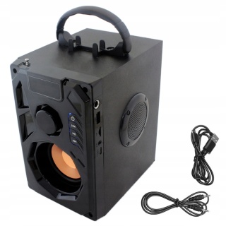 GŁOŚNIK PRZENOŚNY BLUETOOTH 10W MP3, RADIO FM, KARAOKE, SD/USB, POWERBANK