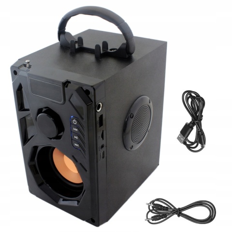 GŁOŚNIK PRZENOŚNY BLUETOOTH 10W MP3, RADIO FM, KARAOKE, SD/USB, POWERBANK