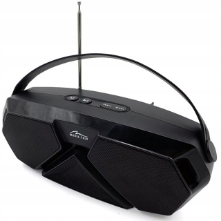 GŁOŚNIK PRZENOŚNY BLUETOOTH MP3 RADIO FM KARAOKE 8W Z RĄCZKĄ I AKUMULATOREM