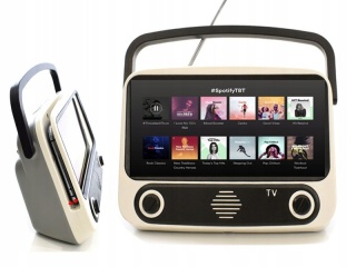 GŁOŚNIK PRZENOŚNY STYL RETRO BEZPRZEWODOWY Z RADIEM, MICROSD, POWERBANK 10W