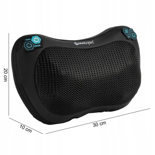 MASAŻER PODUSZKA MASUJĄCA SHIATSU DO PLECÓW KARKU NÓG CIAŁA GRZEJĄCY