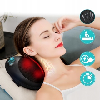 MASAŻER PODUSZKA MASUJĄCA SHIATSU DO PLECÓW KARKU NÓG CIAŁA GRZEJĄCY
