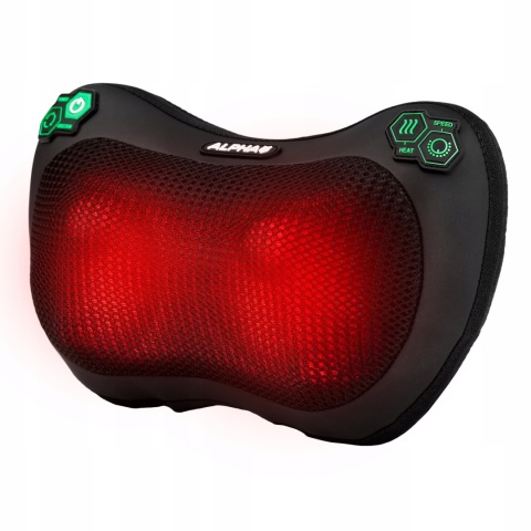 MASAŻER SHIATSU PODUSZKA MASUJĄCA DO MASAŻU PLECÓW CIAŁA KARKU ALPHA