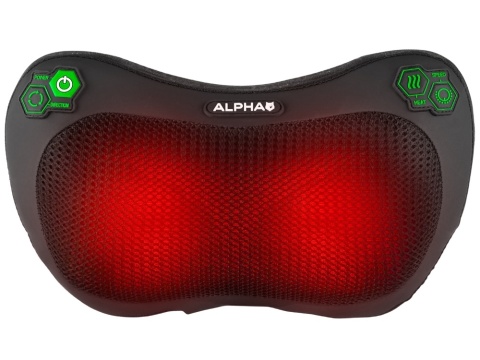 MASAŻER SHIATSU PODUSZKA MASUJĄCA DO MASAŻU PLECÓW CIAŁA KARKU ALPHA