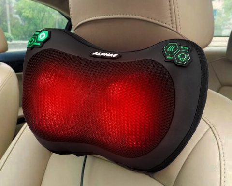 MASAŻER SHIATSU PODUSZKA MASUJĄCA DO MASAŻU PLECÓW CIAŁA KARKU ALPHA