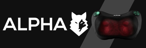 MASAŻER SHIATSU PODUSZKA MASUJĄCA DO MASAŻU PLECÓW CIAŁA KARKU ALPHA