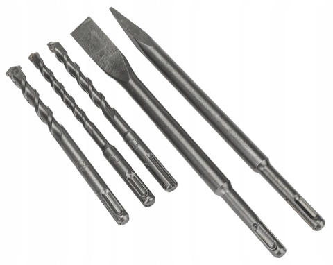 MŁOT UDAROWY SDS+ 2200W 6J ANTYWIBRACYJNY, WALIZKA WIERTŁA 8/10/12 MM DŁUTA