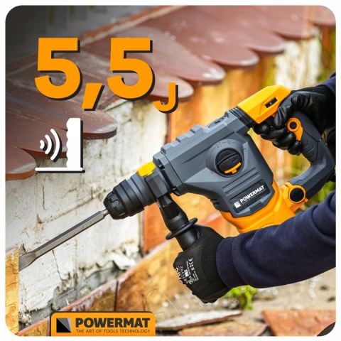 MŁOT UDAROWY SDS+ 2600W 5,5J 4 TRYBY ANTYWIBRACYJNY Z WALIZKĄ I AKCESORIAMI