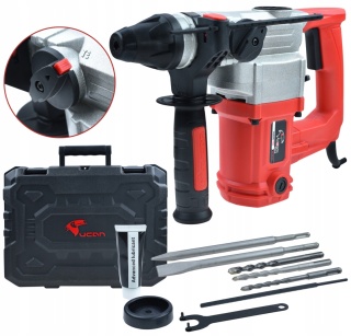 MŁOT UDAROWY SDS+ 800W 4J DO WIERCENIA MURA, BETONU I KAMIENIA Z KUFERKIEM