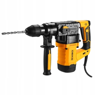 MŁOT UDAROWY SDS+ DEKO INDUSTRIAL 6J 1500W - WALIZKA, 3 WIERTŁA, DŁUTA