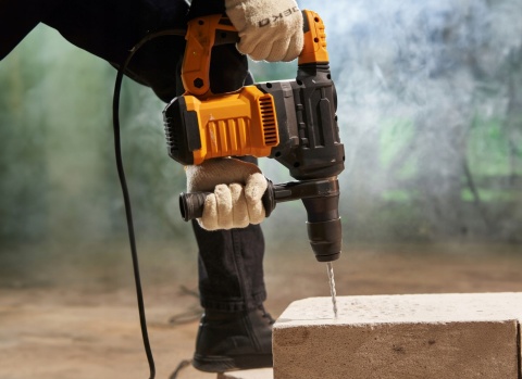 MŁOT UDAROWY SDS+ DEKO INDUSTRIAL 6J 1500W - WALIZKA, 3 WIERTŁA, DŁUTA