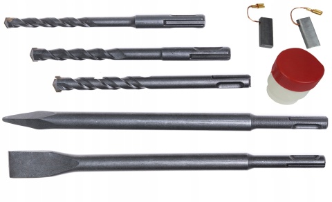 MŁOTOWIERTARKA BERHARD 2600W SDS+ DO KUCIA I WIERCENIA - KOMPLETNY ZESTAW