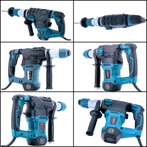 MŁOTOWIERTARKA SDS+ 2800W 6J TRZY TRYBY PRO ZESTAW WIERCEŁ I AKCESORIÓW