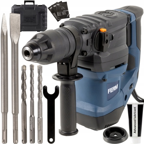 MŁOTOWIERTARKA UDAROWA FERM 1500W 6J SDS+ 4 FUNKCJE - DO PRAC REMONTOWYCH