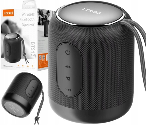 MOCNY GŁOŚNIK BLUETOOTH 5.0 5W PRZENOŚNY STEREO Z USB-C I SLOTEM MICRO SD