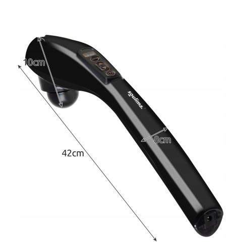 Masażer Wibracyjny Mocny Masujący do Masażu Pleców Karku Ciała + Końcówki